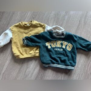 H&M Baby Boy 6M Sweatshirt Bundle - Tokyo Japan & Colorblock